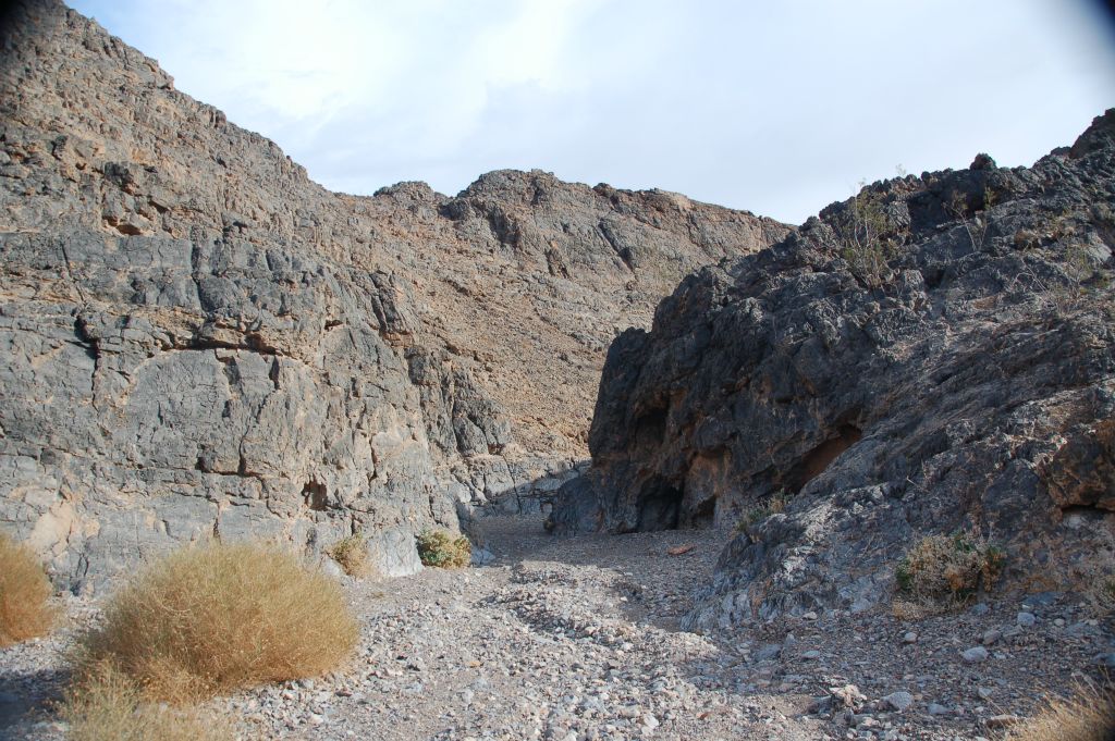 From the ridge, we dropped at a diagonal angle into the next canyon to the east: